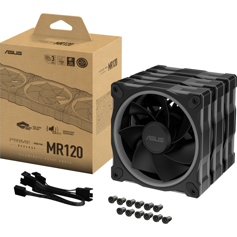 Кулер ASUS PRIME MR120 REVERSE ARGB BLACK 3IN1 (90DA00L0-B09020)