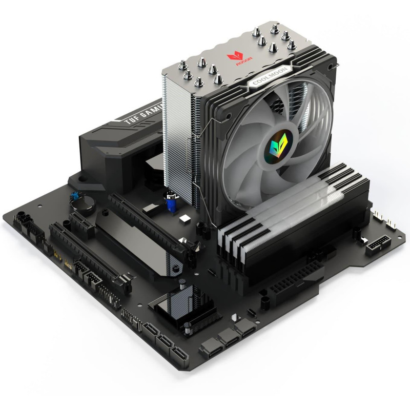 Кулер Coolmoon AS600 BLACK (AS600 BLACK)