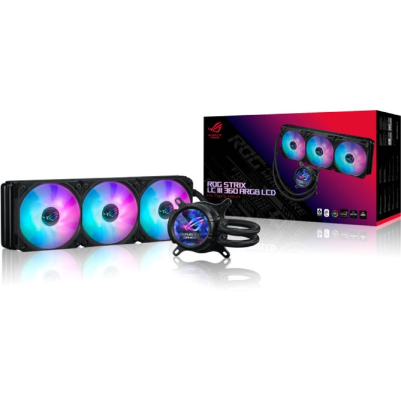 Система водяного охолодження Asus ROG Strix LC III 360 ARGB LCD (90RC00W1-M0UAY0)
