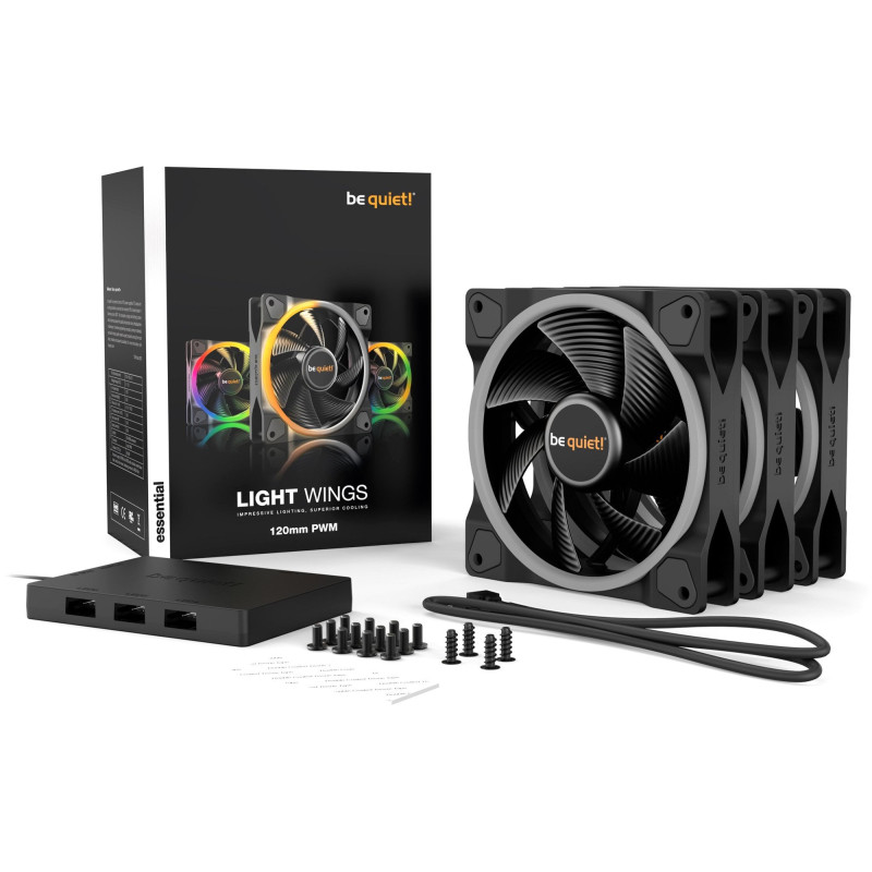 Кулер be quiet! Light Wings 120mm PWM 3-Pack Black (BL076)