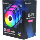 Кулер до корпусу Zezzio ZC-120 Colorful 3in1