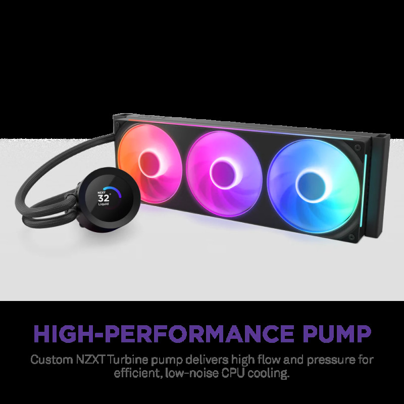 Система водяного охолодження NZXT Kraken Plus 360 RGB V2 Black (RL-KR360-B2)