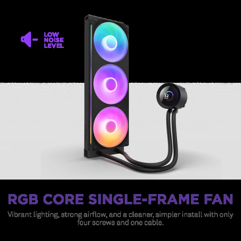Система водяного охолодження NZXT Kraken Plus 360 RGB V2 Black (RL-KR360-B2)