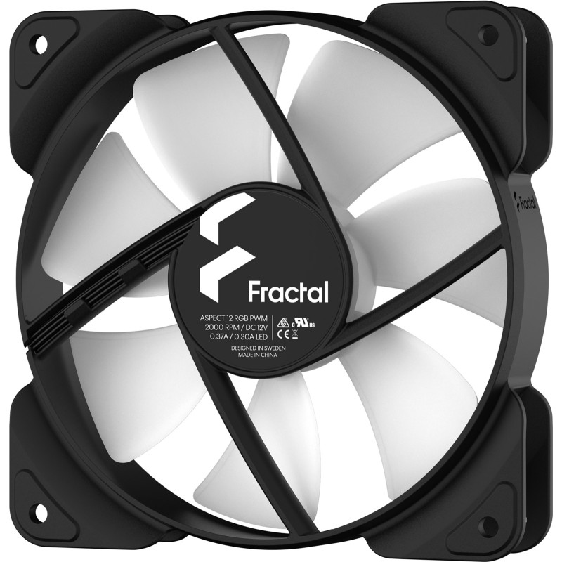 Кулер для корпусу Fractal Design Aspect 12 RGB PWM Black (FD-F-AS1-1205)