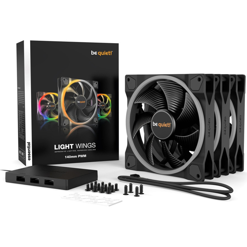 Кулер be quiet! Light Wings 140mm PWM Triple Pack (BL078)