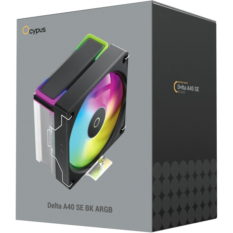Кулер OCYPUS DELTA A40 BK ARGB (DELTA-A40-BK1AAWN00S-GL)