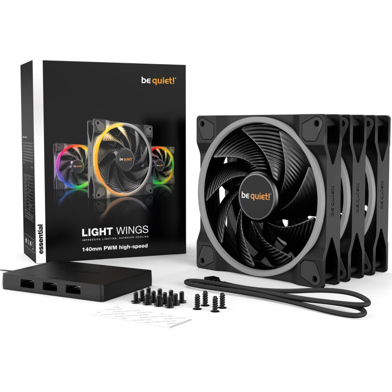Кулер be quiet! Light Wings 140mm PWM Triple Pack (BL079)