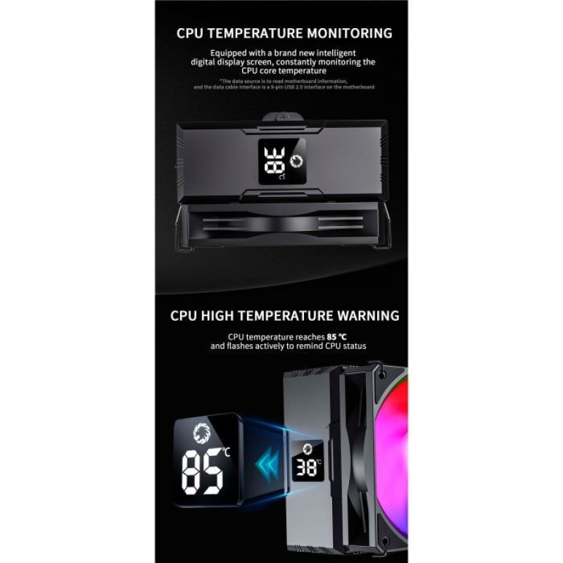 Кулер GAMEMAX Sigma 520 Digital BK