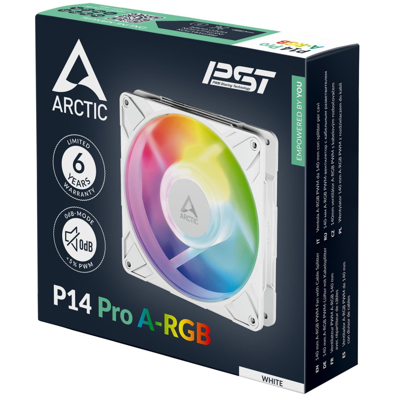 Кулер Arctic P14 Pro A-RGB White (ACFAN00318A)
