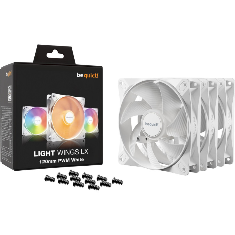 Кулер be quiet! Light Wings LX 120mm PWM 3-Pack White (BL122)