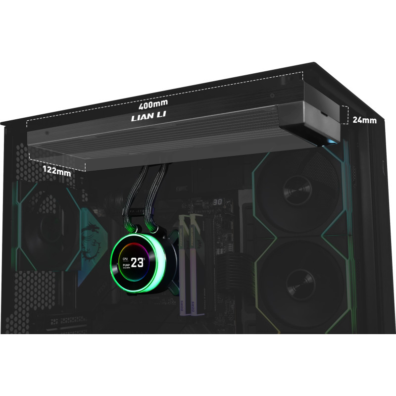 Система водяного охолодження Lian Li HydroShift II LCD-C 360 Fanless Black (G89.GHS2LCD36B.00)