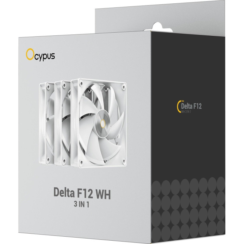 Кулер OCYPUS DELTA F12 3 IN 1 WH (DELTA-F12-WH3NM00X-GL) 