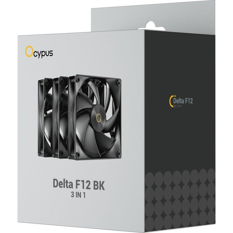 Кулер OCYPUS DELTA F12 3 IN 1 BK (DELTA-F12-BK3NM00X-GL) 