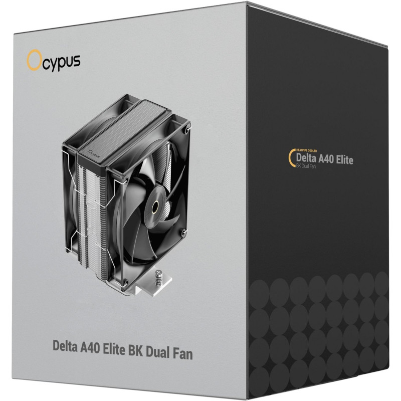 Кулер OCYPUS DELTA A40 ELITE BK DUAL FAN (DELTA-A40-BK2NNWN00X-GL)