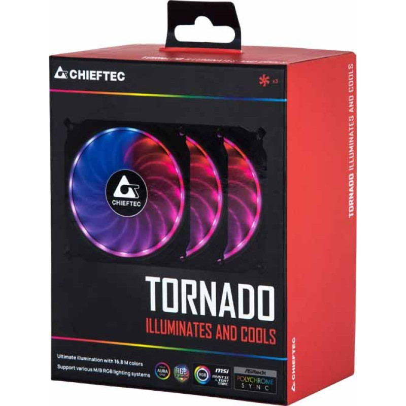 Кулер для корпусу Chieftec TORNADO (CF-3012-RGB)
