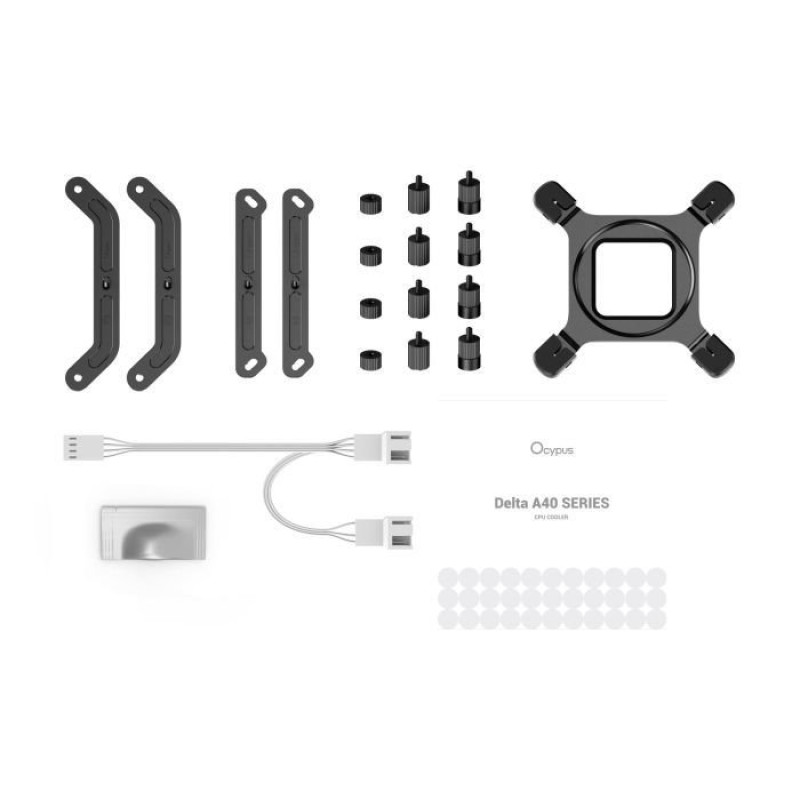 Кулер OCYPUS DELTA A40 ELITE WH DUAL FAN (DELTA-A40-WH2NNWN00X-GL)