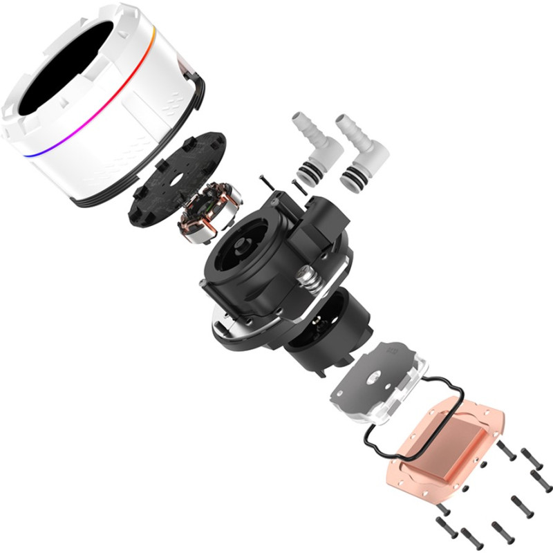 Система водяного охолодження ID-Cooling Space LCD SL240 White