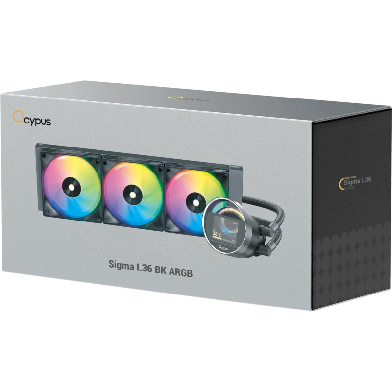 Система охолодження рідини OCYPUS SIGMA L36 BK ARGB (SIGMA-L36-BK3AAWWN00X-GL)