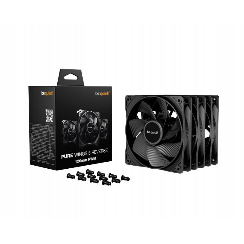 Кулер be quiet! Pure Wings 3 120mm PWM Reverse 3-Pack Black (BL137)