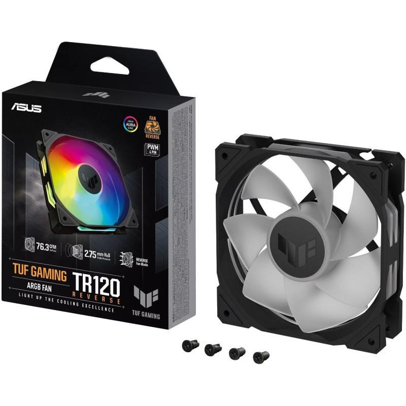 Кулер Asus TUF Gaming TR120 ARGB Reverse Black (90DA00D0-B09000)