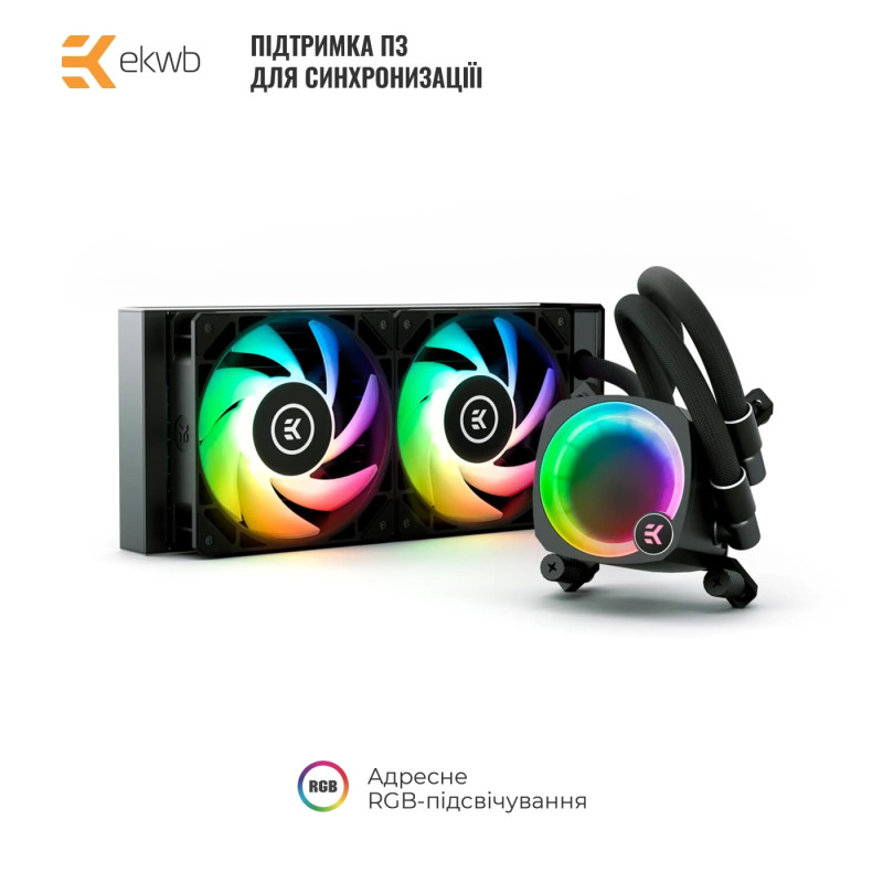 Водяне охолодження EKWB EK-Nucleus AIO CR240 Lux D-RGB (3831109851678)
