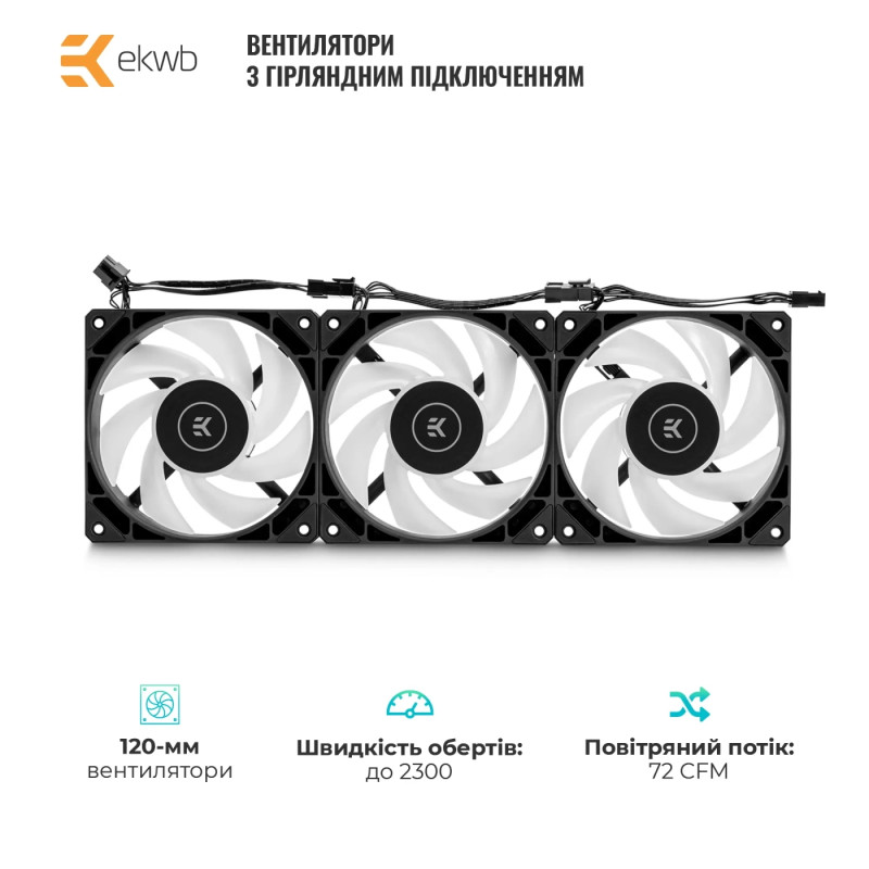 Водяне охолодження EKWB EK-Nucleus AIO CR240 Lux D-RGB (3831109851678)