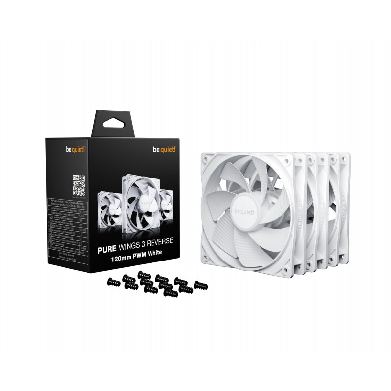 Кулер be quiet! Pure Wings 3 120mm PWM Reverse 3-Pack White (BL136)