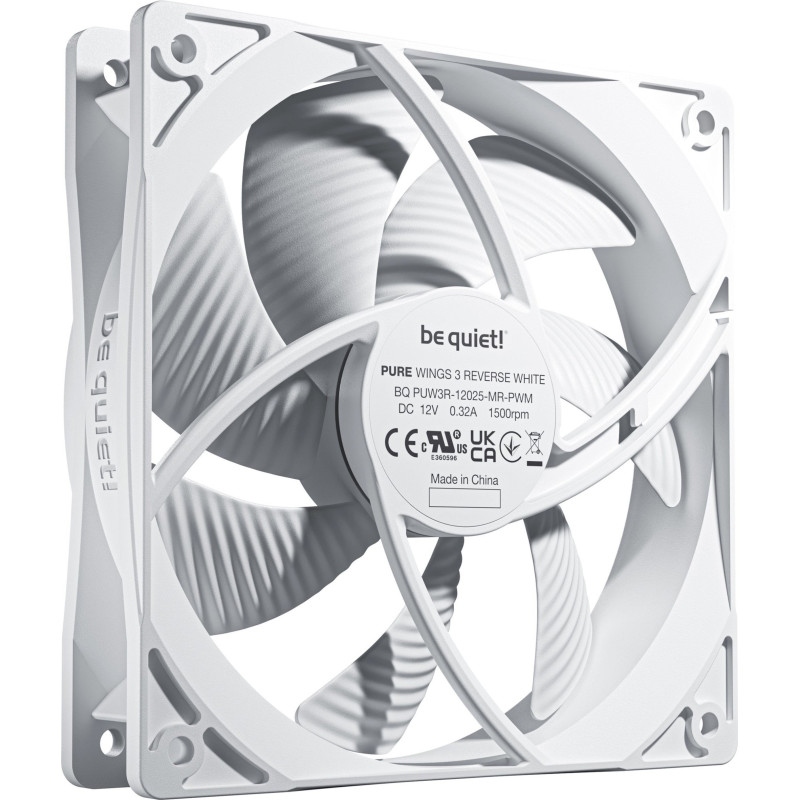 Кулер be quiet! Pure Wings 3 120mm PWM Reverse 3-Pack White (BL136)