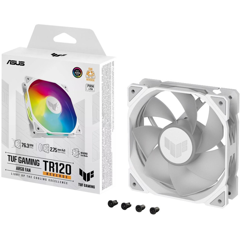 Кулер Asus TUF Gaming TR120 ARGB Reverse White (90DA00D3-B09000)