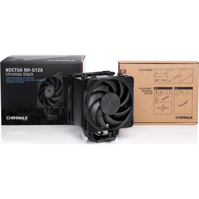 Кулер для процесора Noctua NH-U12A CHROMAX BLACK