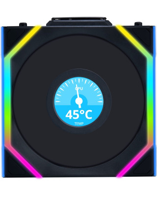 Кулер Lian Li Uni Fan SL Wireless LCD Reverse 120-1 Black (G99.12RSLLCD1W1B.00)