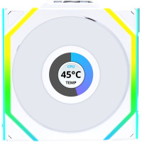 Кулер для корпусу Lian Li Uni Fan SL Wireless LCD Reverse 120-1 White (G99.12RSLLCD1W1W.0)