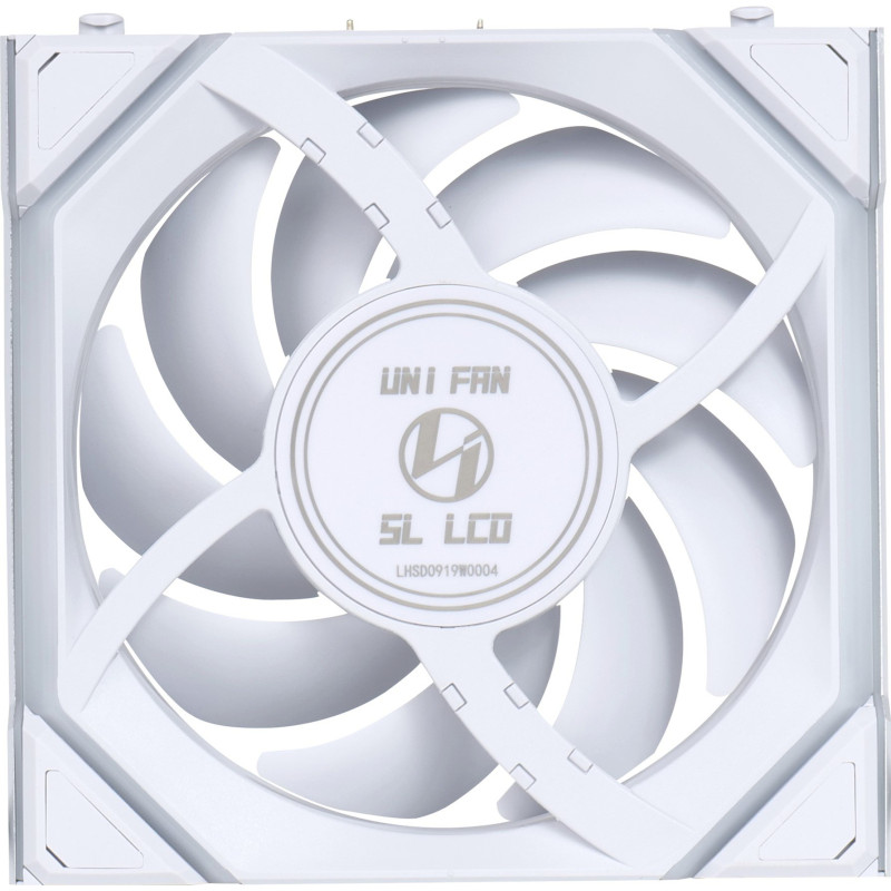 Кулер для корпусу Lian Li Uni Fan SL Wireless LCD Reverse 120-1 White (G99.12RSLLCD1W1W.0)