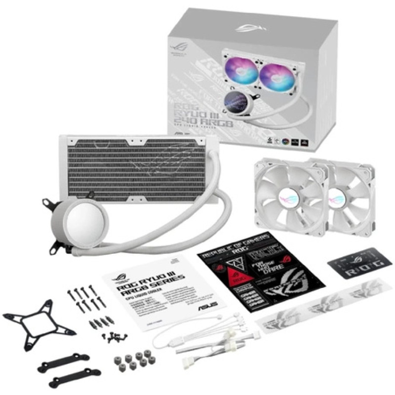 Система водяного охолодження Asus ROG Ryuo III 240 ARGB White Edition (90RC00J2-M0UAY0)