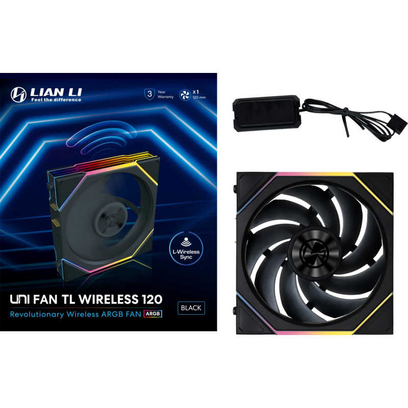 Кулер Lian Li Uni Fan TL Wireless 120-1 Black (G99.12TL1W1B.00)