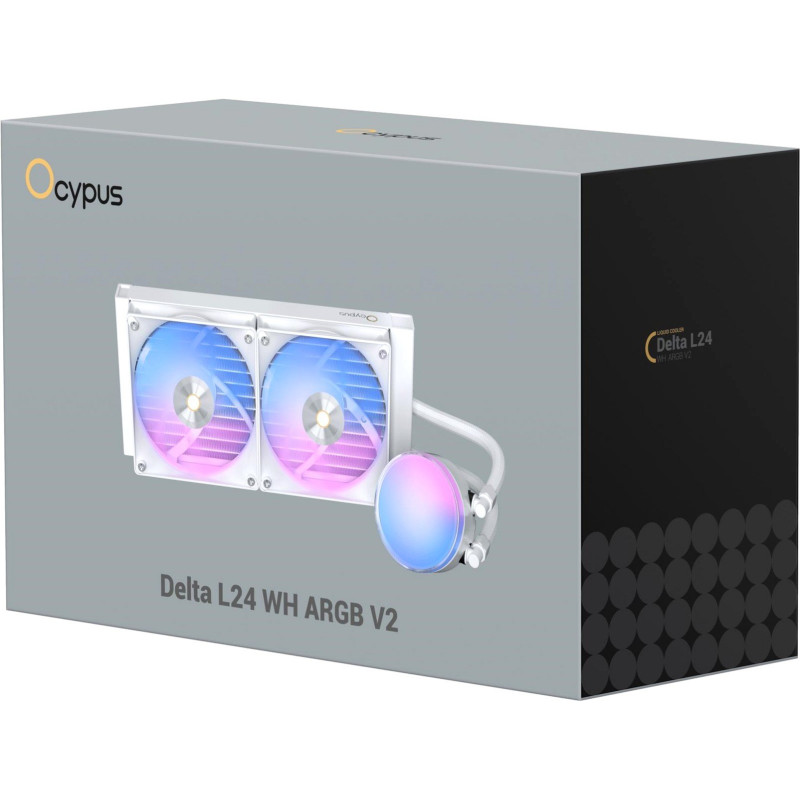 Система водяного охолодження OCYPUS DELTA L24 WH ARGB V2 (DELTA-L24-WH2AAWNN02X-GL)