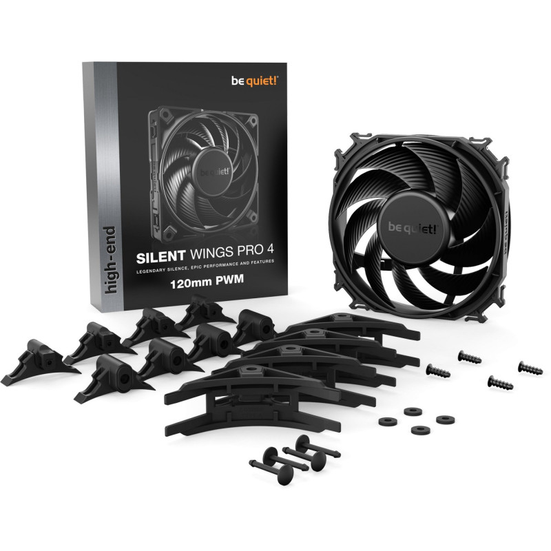 Кулер be quiet! Silent Wings Pro 4 120mm PWM Black (BL098)