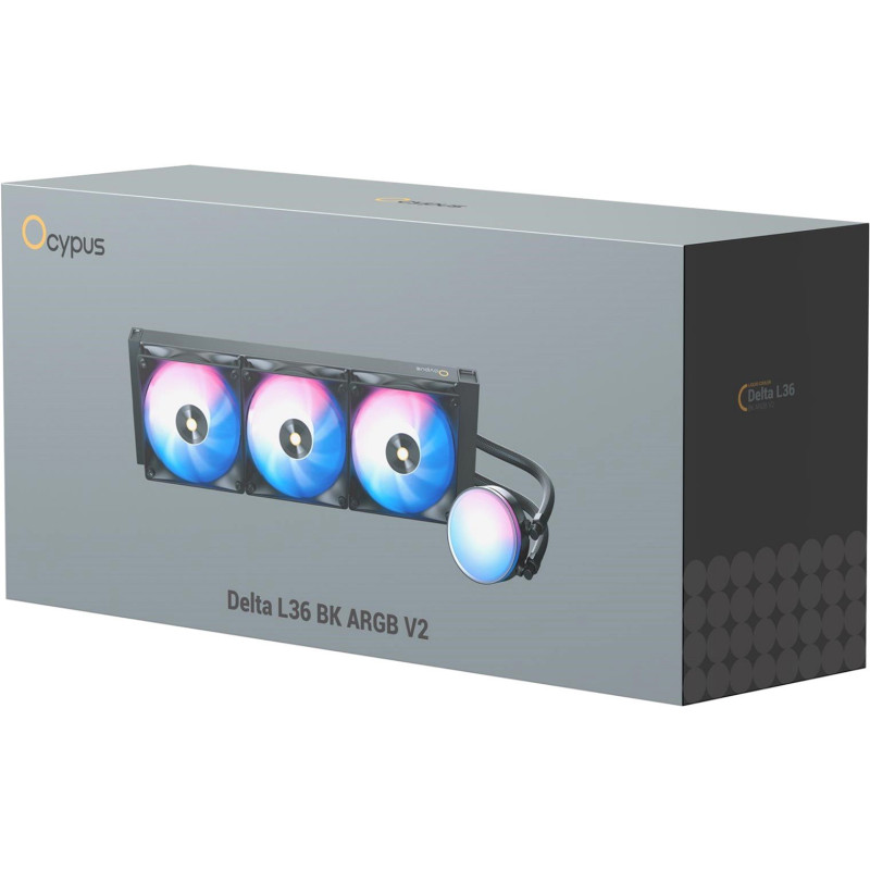 Система охолодження рідини OCYPUS DELTA L36 BK ARGB V2 (DELTA-L36-BK3AAWNN02X-GL)