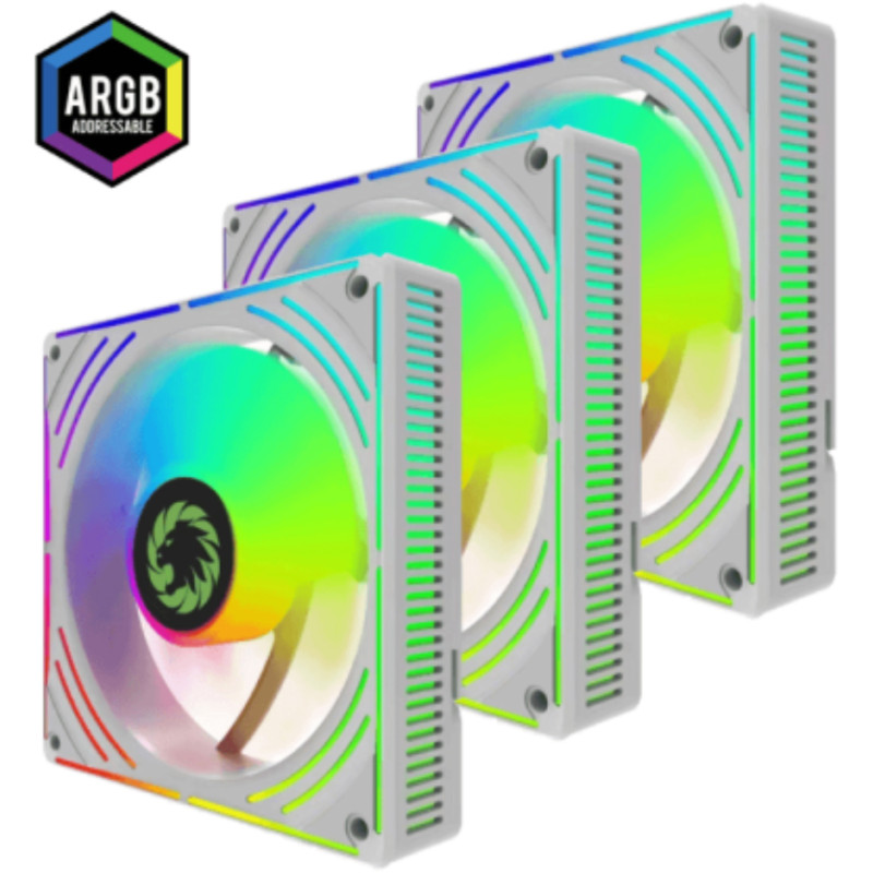 Кулер GameMax ARGB Fan 3 in 1 Kit RA300 WH