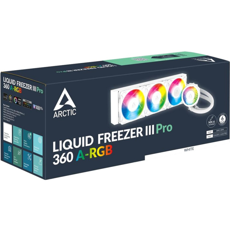 Система рідинного охолодження Arctic Liquid Freezer III Pro 360 A-RGB White (ACFRE00188A)