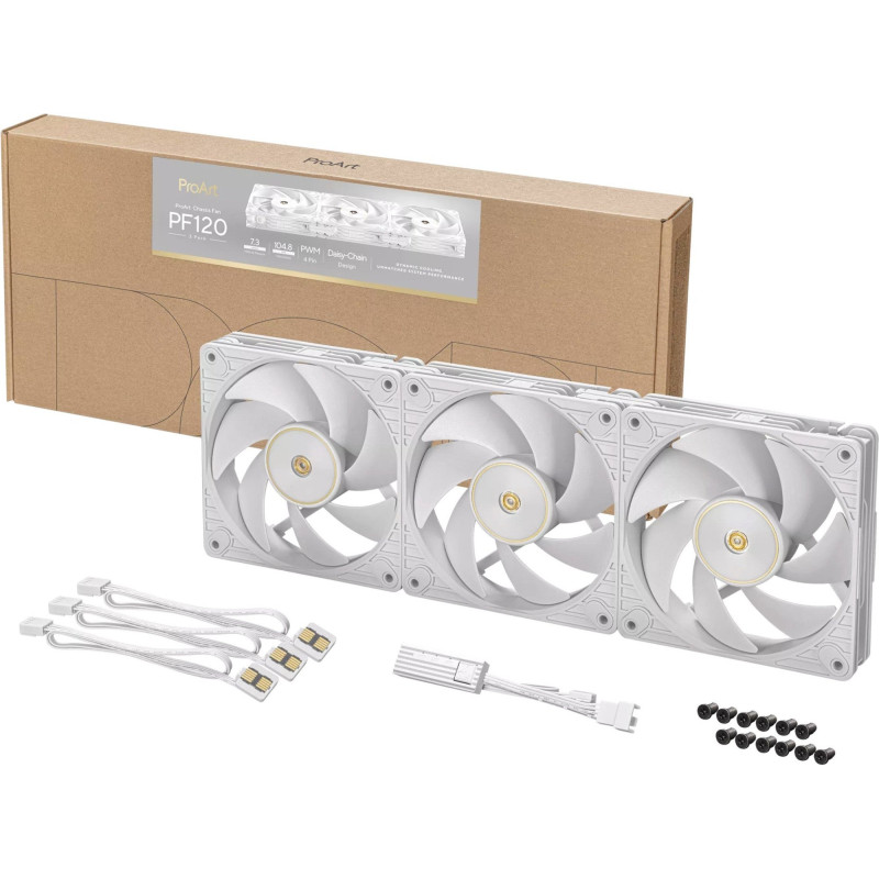 Кулер Asus ProArt PF120 White 3IN1 (90DA00M3-B09020)