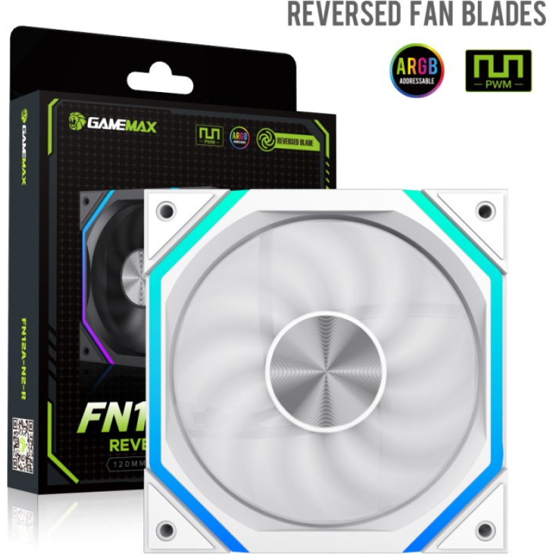 Кулер Gamemax FN12A-N2-RW White