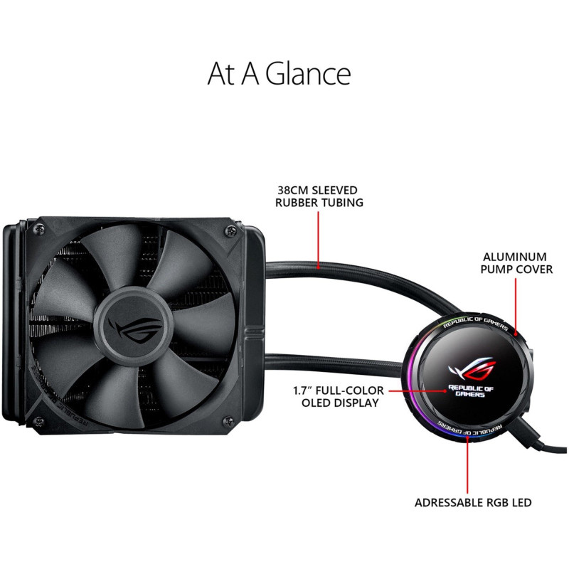 Система рідинного охолодження ASUS ROG-RYUO-120 (90RC0010-M0UAY0)