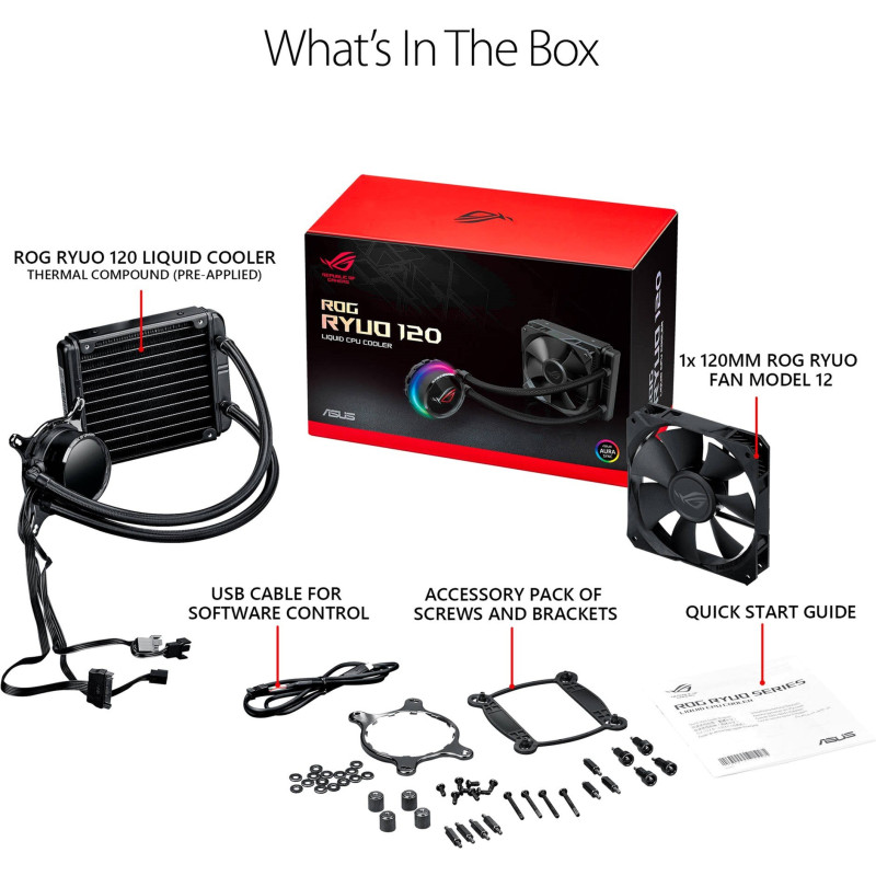 Система рідинного охолодження ASUS ROG-RYUO-120 (90RC0010-M0UAY0)
