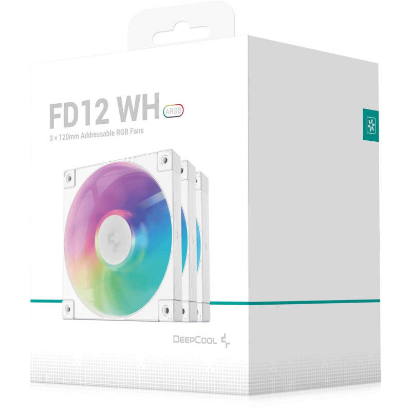 Кулер DeepCool FD12 ARGB WH-3 IN 1 (R-FD12-WHAPN3-G)