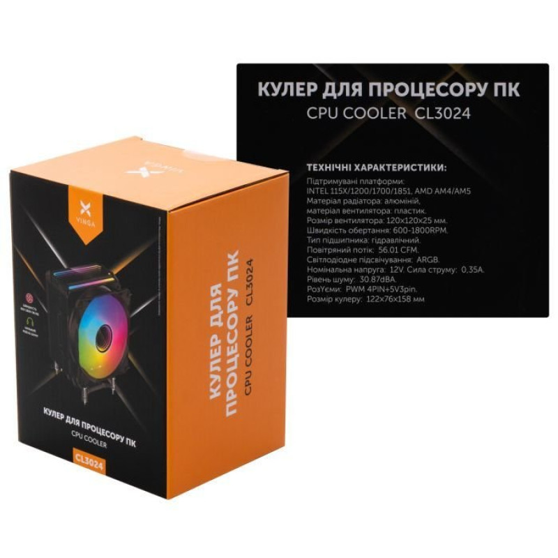 Кулер Vinga CL3024