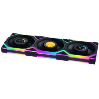 Кулер Lian Li Uni Fan SL Wireless LCD 120-3 Reverse Black (G99.12RSLLCD1W3B.00)