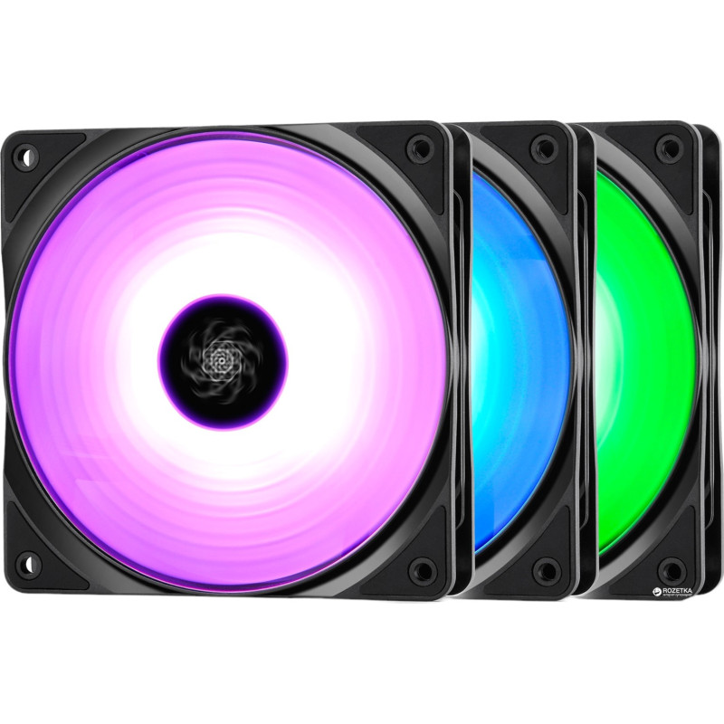 Набір кулерів для корпусу DeepCool RF120-3 IN 1 (DP-FRGB-RF120-3C)