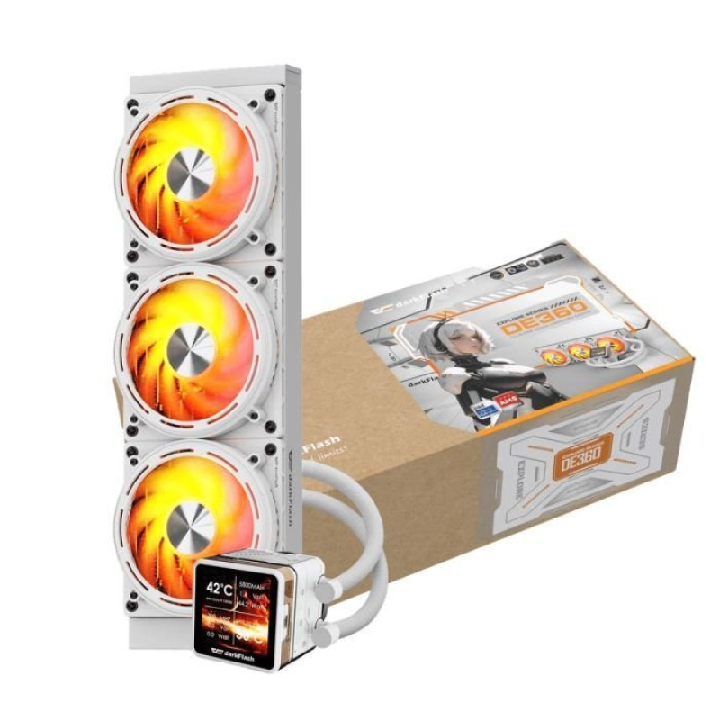 Система рідинного охолодження DARK FLASH DE360 WHITE
