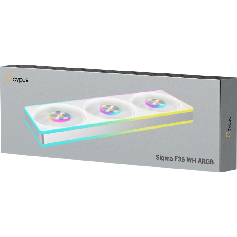 Вентиляторна панель OCYPUS Sigma F36 ARGB White (SIGMA-F36-WH3AM00X-GL)
